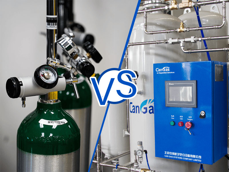 Which method is more cost-effective, between bottled oxygen and molecular sieve (PSA) oxygen generator? 